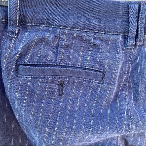 Pilcro and the Letterpress Fit Hyphen Navy Pinstripe Pant Trousers Sz 25 - Picture 8 of 14